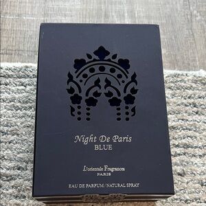 Perfume   Night De Paris Blue 
3.3 oz    Never used